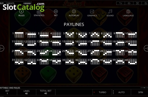 Οθόνη9. Lucky Dice 1 Κουλοχέρης 
