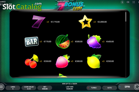 Οθόνη8. 7 Bonus Up Κουλοχέρης