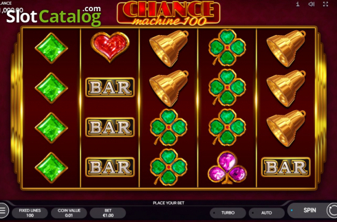 Οθόνη2. Chance Machine 100 Κουλοχέρης