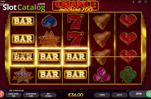 Οθόνη5. Chance Machine 100 Κουλοχέρης