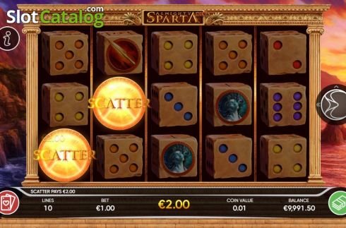 Οθόνη4. Almighty Sparta Dice Κουλοχέρης