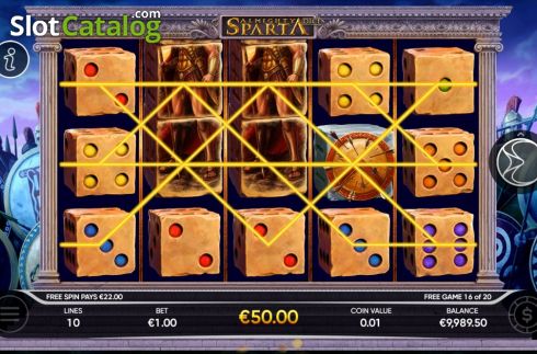 Οθόνη5. Almighty Sparta Dice Κουλοχέρης