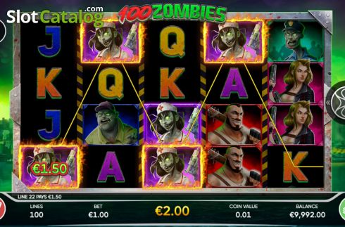 Οθόνη3. 100 Zombies Κουλοχέρης