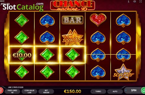 Οθόνη5. Chance Machine 40 Κουλοχέρης