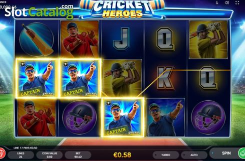 Οθόνη4. Cricket Heroes Κουλοχέρης