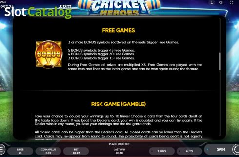 Οθόνη9. Cricket Heroes Κουλοχέρης