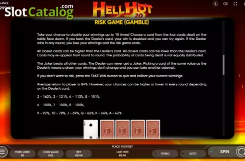 Οθόνη6. Hell Hot 20 Κουλοχέρης 