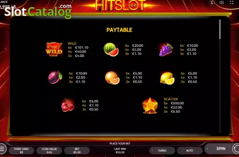 Οθόνη6. 2022 Hit Slot Κουλοχέρης