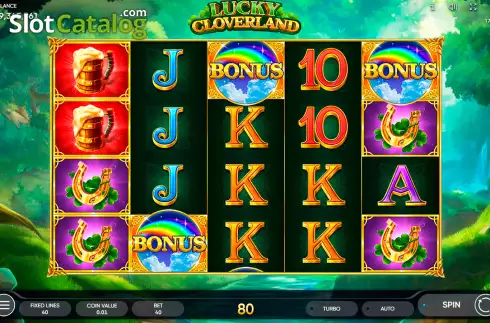 Οθόνη4. Lucky Cloverland Κουλοχέρης