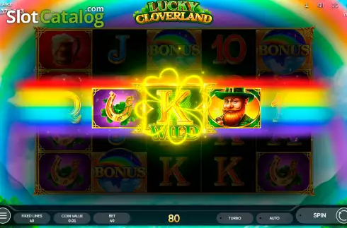 Οθόνη6. Lucky Cloverland Κουλοχέρης