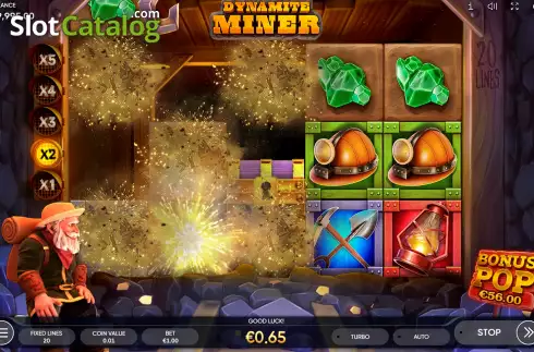 Οθόνη3. Dynamite Miner Κουλοχέρης