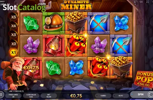 Οθόνη5. Dynamite Miner Κουλοχέρης