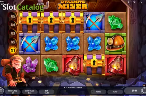 Οθόνη9. Dynamite Miner Κουλοχέρης