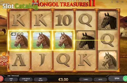 Οθόνη5. Mongol Treasures II: Archery Competition Κουλοχέρης 