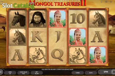 Οθόνη8. Mongol Treasures II: Archery Competition Κουλοχέρης 