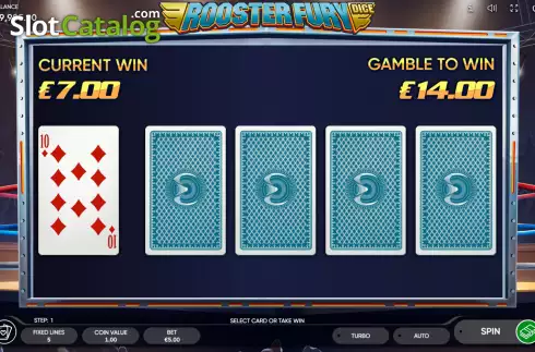 Οθόνη5. Rooster Fury Dice Κουλοχέρης