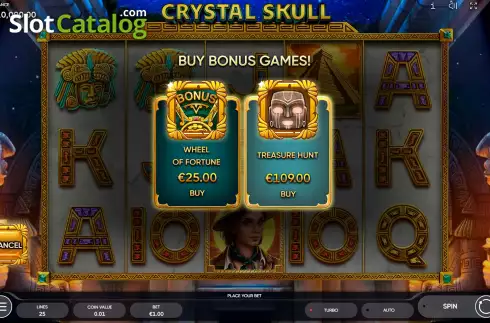 Οθόνη7. Crystal Skull (Endorphina) Κουλοχέρης