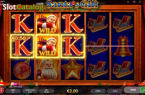Οθόνη3. Santa’s Gift (Endorphina) Κουλοχέρης