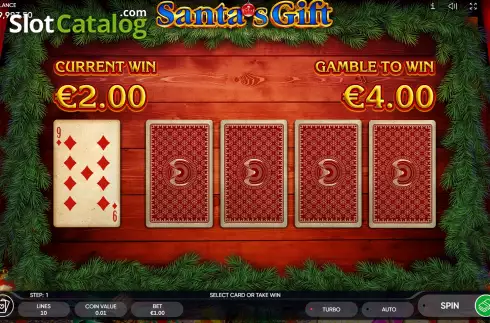 Οθόνη4. Santa’s Gift (Endorphina) Κουλοχέρης