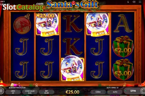 Οθόνη9. Santa’s Gift (Endorphina) Κουλοχέρης