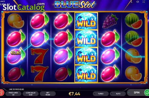 Οθόνη4. Blue Slot Κουλοχέρης 