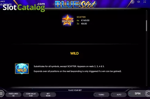 Οθόνη9. Blue Slot Κουλοχέρης 