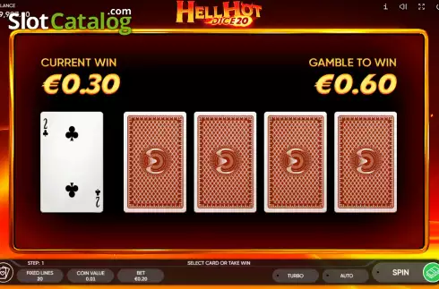 Οθόνη5. Hell Hot 20 Dice Κουλοχέρης