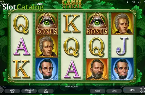 Οθόνη2. Cash Streak Κουλοχέρης