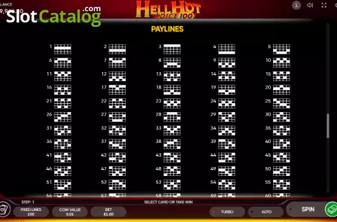 Οθόνη9. Hell Hot Dice 100 (Endorphina) Κουλοχέρης 