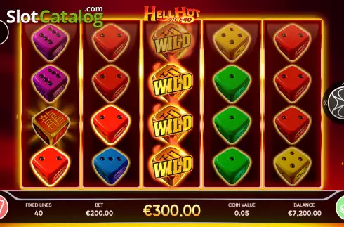 Οθόνη3. Hell Hot Dice 40 Κουλοχέρης