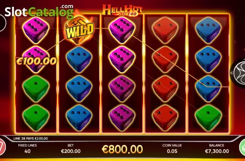 Οθόνη4. Hell Hot Dice 40 Κουλοχέρης
