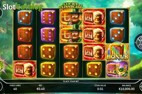 Οθόνη2. Lucky Cloverland Dice Κουλοχέρης