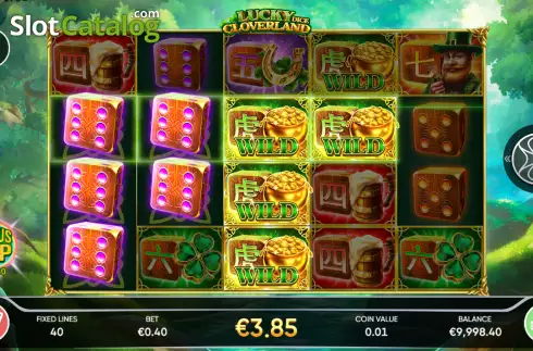 Οθόνη3. Lucky Cloverland Dice Κουλοχέρης