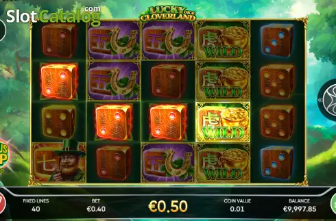 Οθόνη4. Lucky Cloverland Dice Κουλοχέρης