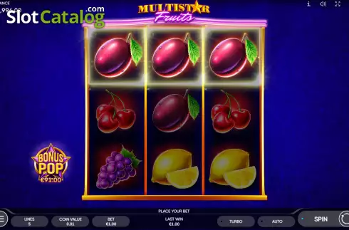 Οθόνη3. Multistar Fruits Κουλοχέρης