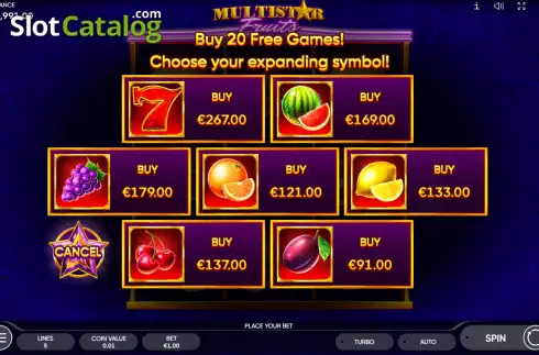 Οθόνη6. Multistar Fruits Κουλοχέρης