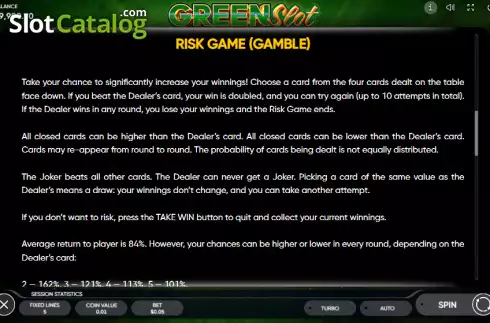 Οθόνη8. Green Slot Κουλοχέρης 
