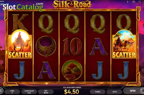 Οθόνη7. Silk Road (Endorphina) Κουλοχέρης