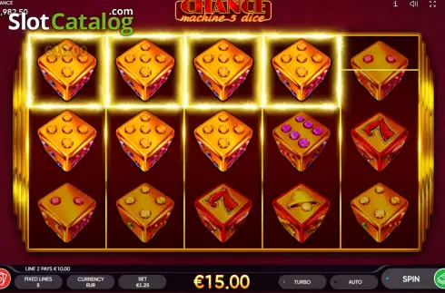 Οθόνη3. Chance Machine 5 Dice Κουλοχέρης 