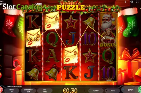 Οθόνη3. Santa’s Puzzle Κουλοχέρης