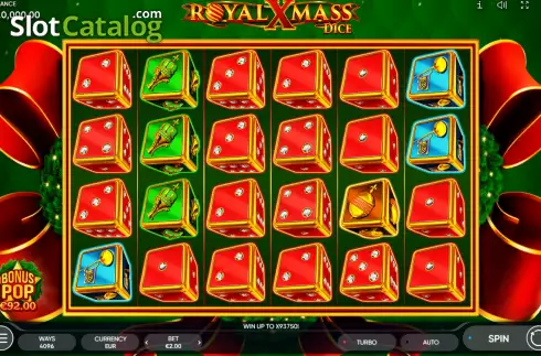 Οθόνη2. Royal Xmass Dice Κουλοχέρης