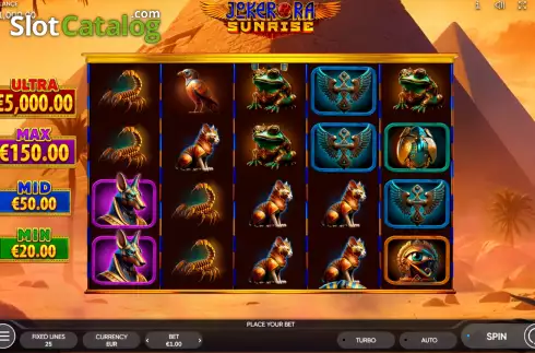 Οθόνη2. Joker Ra: Sunrise Κουλοχέρης