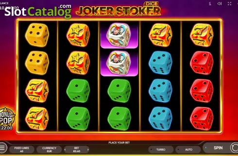 Οθόνη2. Joker Stoker Dice Κουλοχέρης
