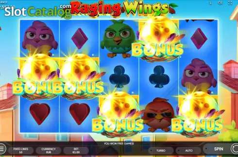 Οθόνη7. Raging Wings Κουλοχέρης
