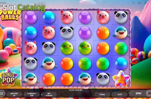 Οθόνη2. Power Balls (Endorphina) Κουλοχέρης 