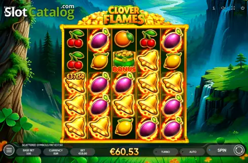 Οθόνη3. Clover Flames Κουλοχέρης