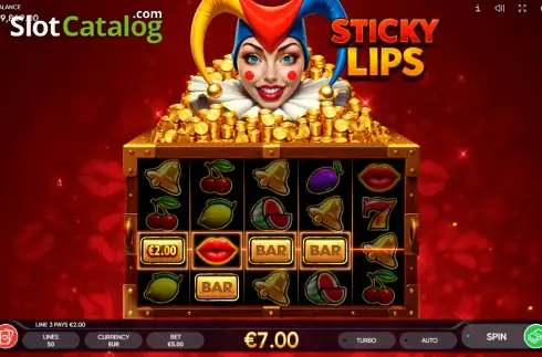 Οθόνη3. Sticky Lips Κουλοχέρης