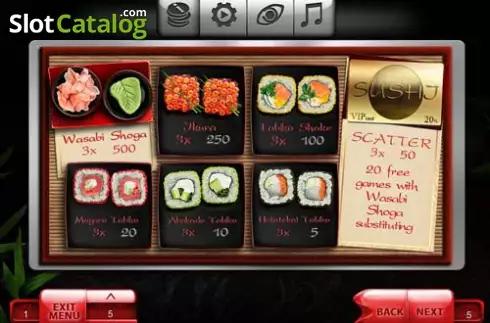 πληρωμή. Sushi (Endorphina) Κουλοχέρης