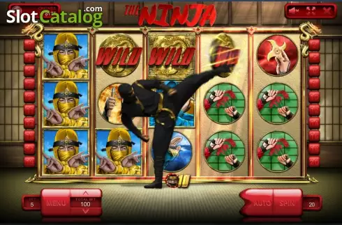 Άγρια δωρεάν περιστροφές. The Ninja Κουλοχέρης