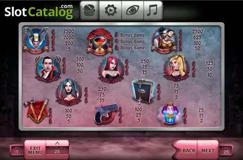 Πληρωμή πίνακα. The Vampires Κουλοχέρης
